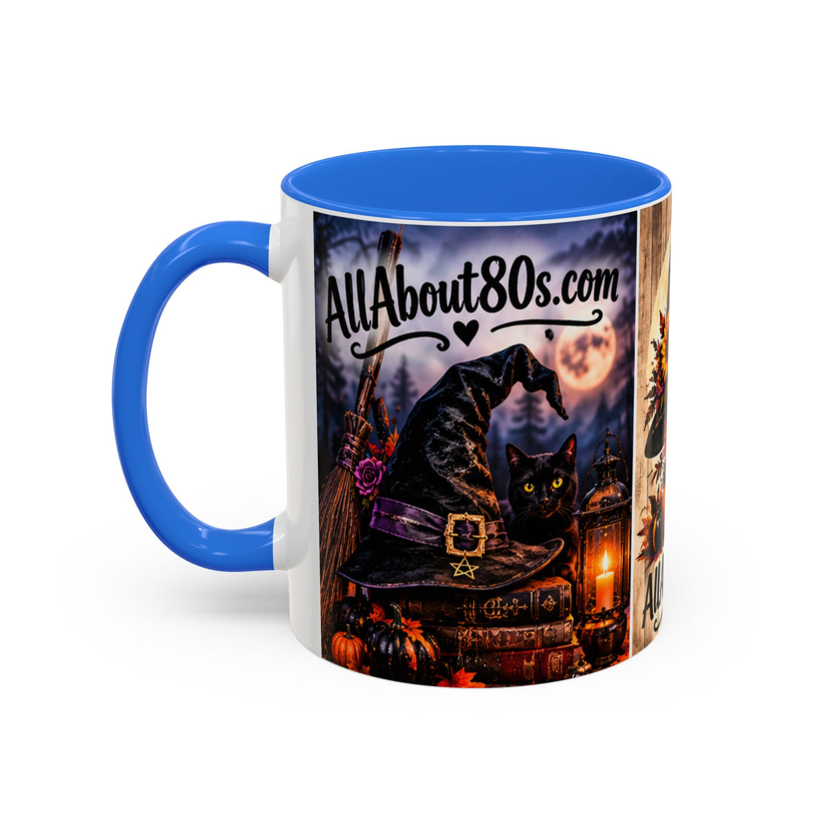 Halloween Witch Scene Coffee Mug — AllAbout80s.com Pumpkin & Moon 11oz/15oz