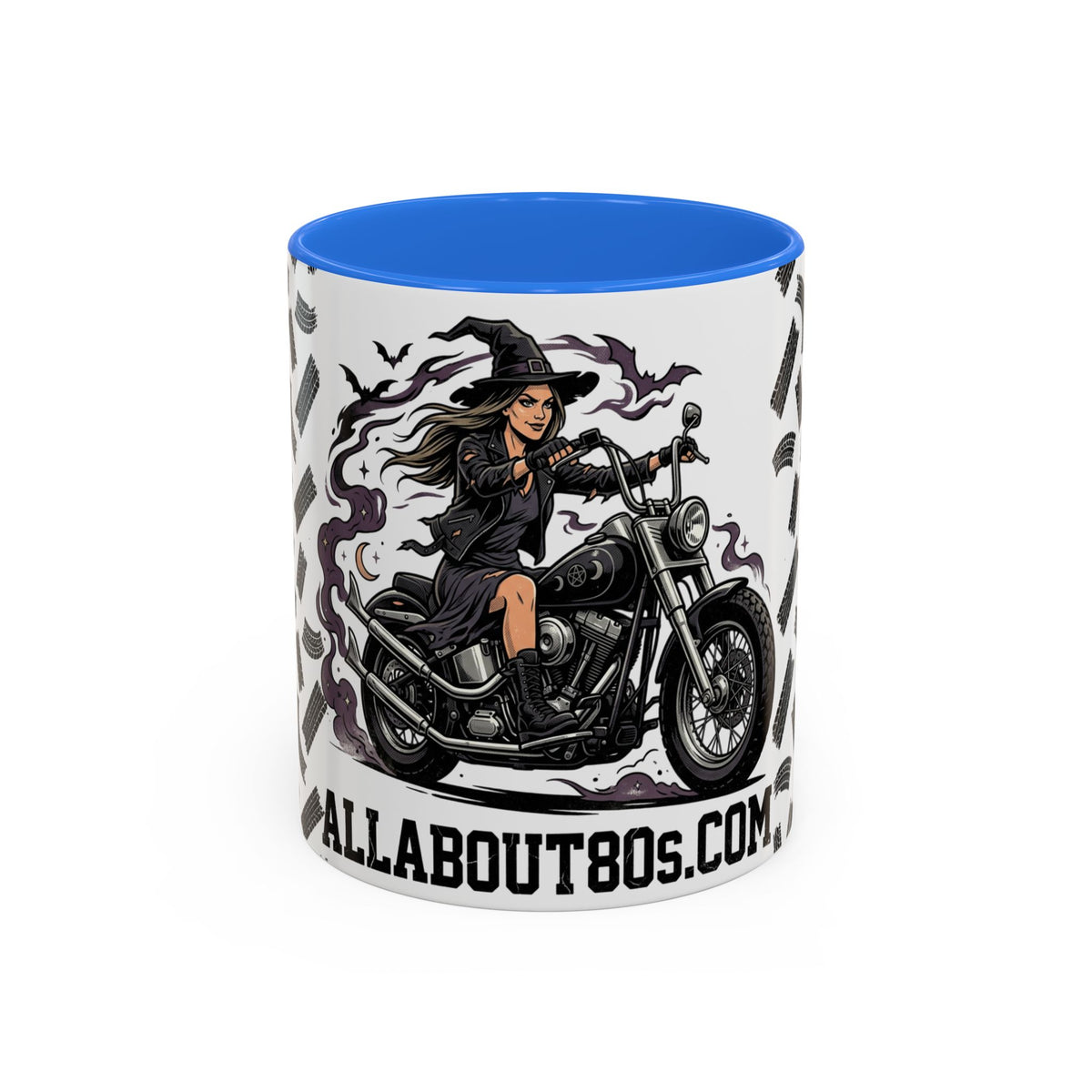 Witch Biker Mug – Motorcycle Witch Coffee Cup (11oz/15oz)