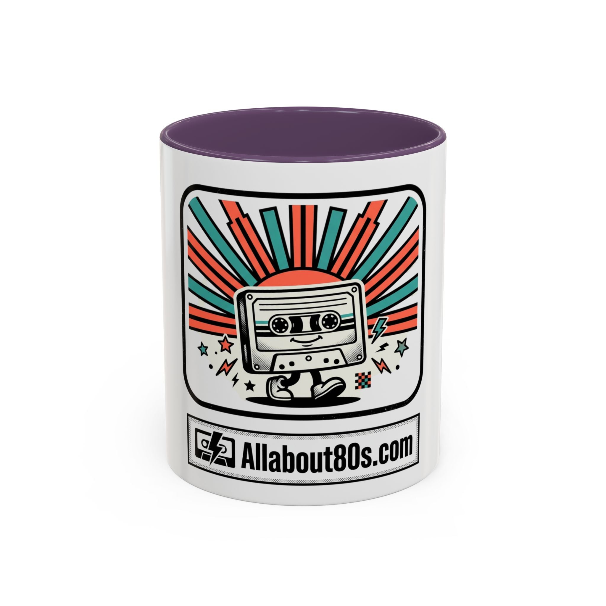 Allabout80s.com Retro Logo Accent Coffee Mug (11/15oz)