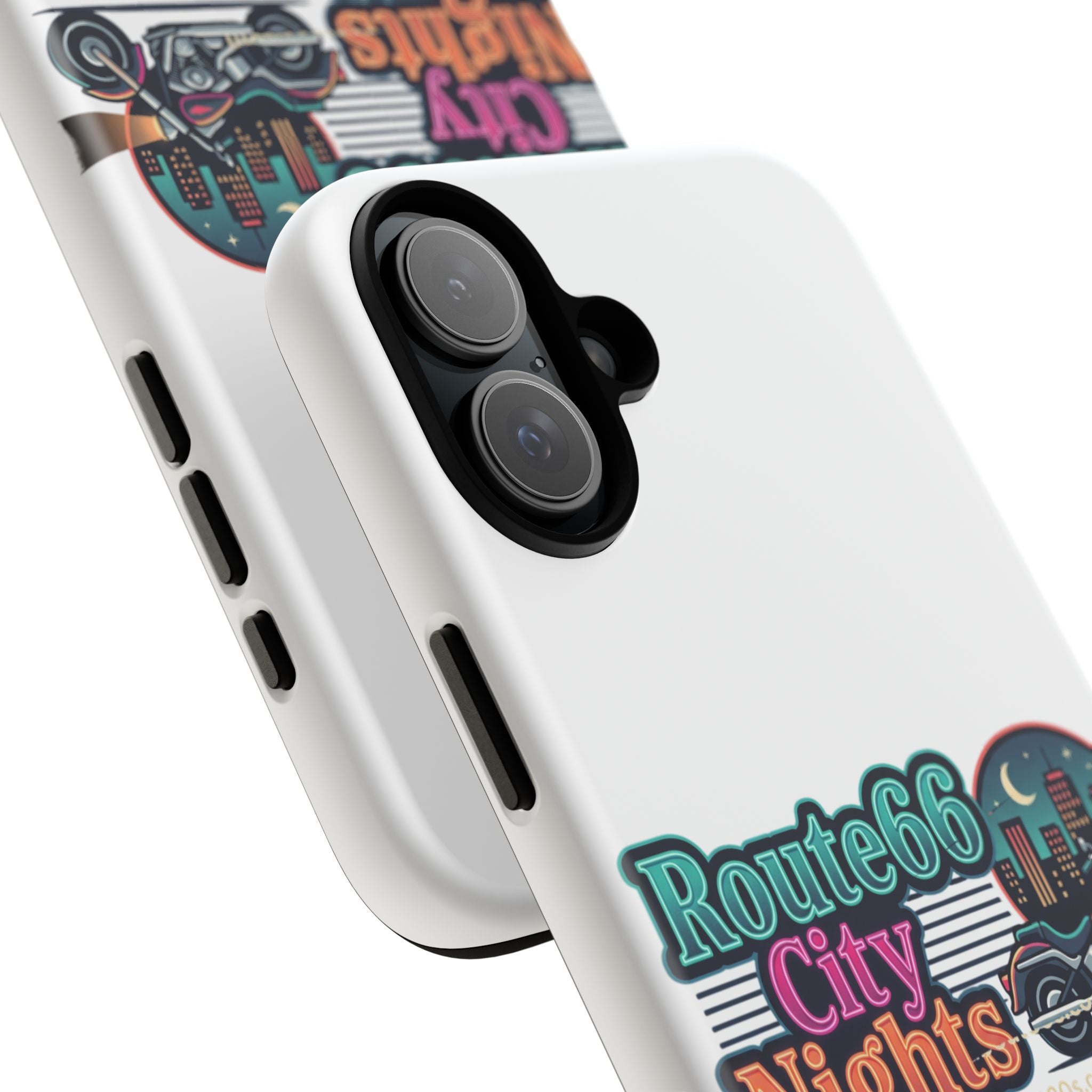 Phone Case — Route 66 City Nights Motorcycle Design