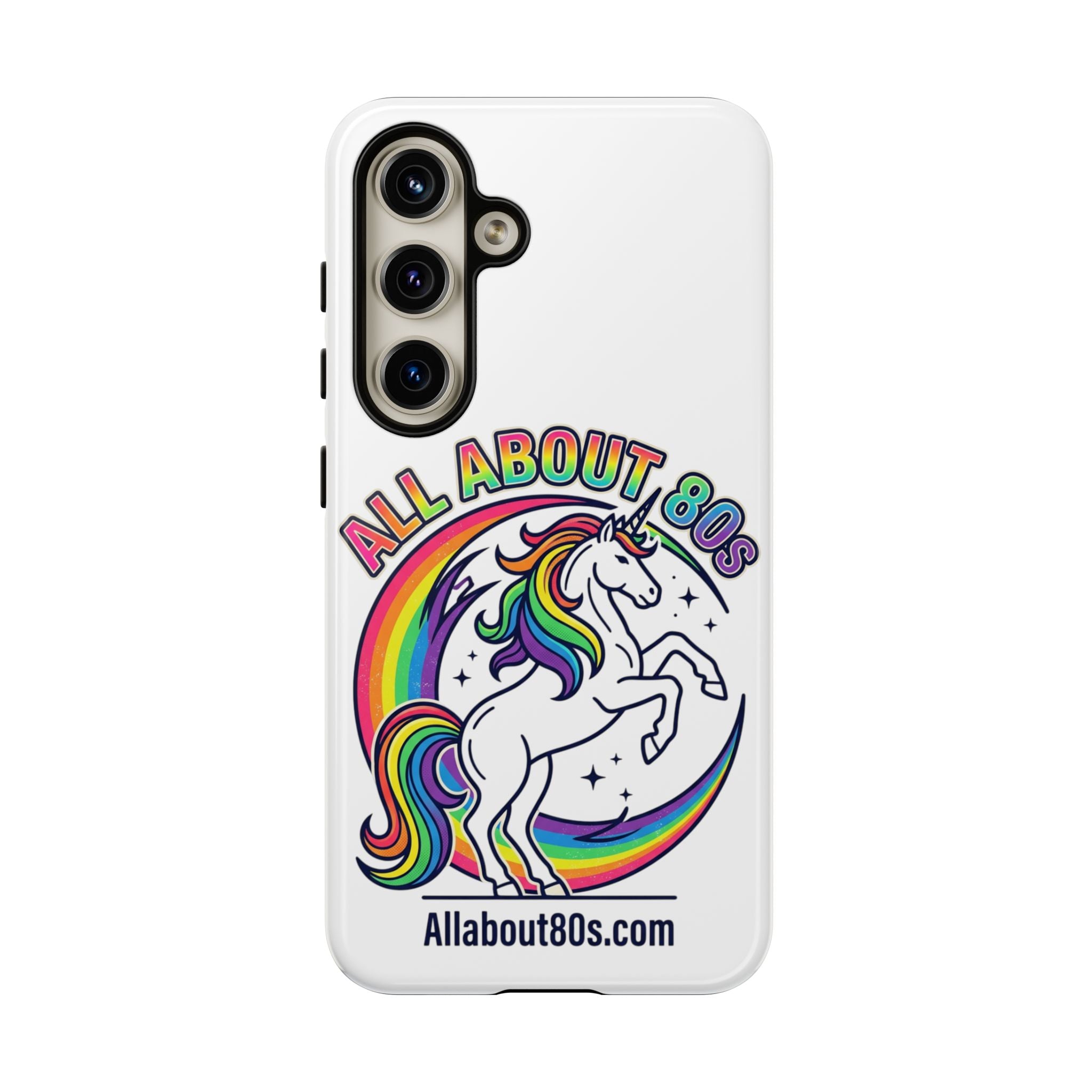 All About 80s Rainbow Unicorn Phone Case