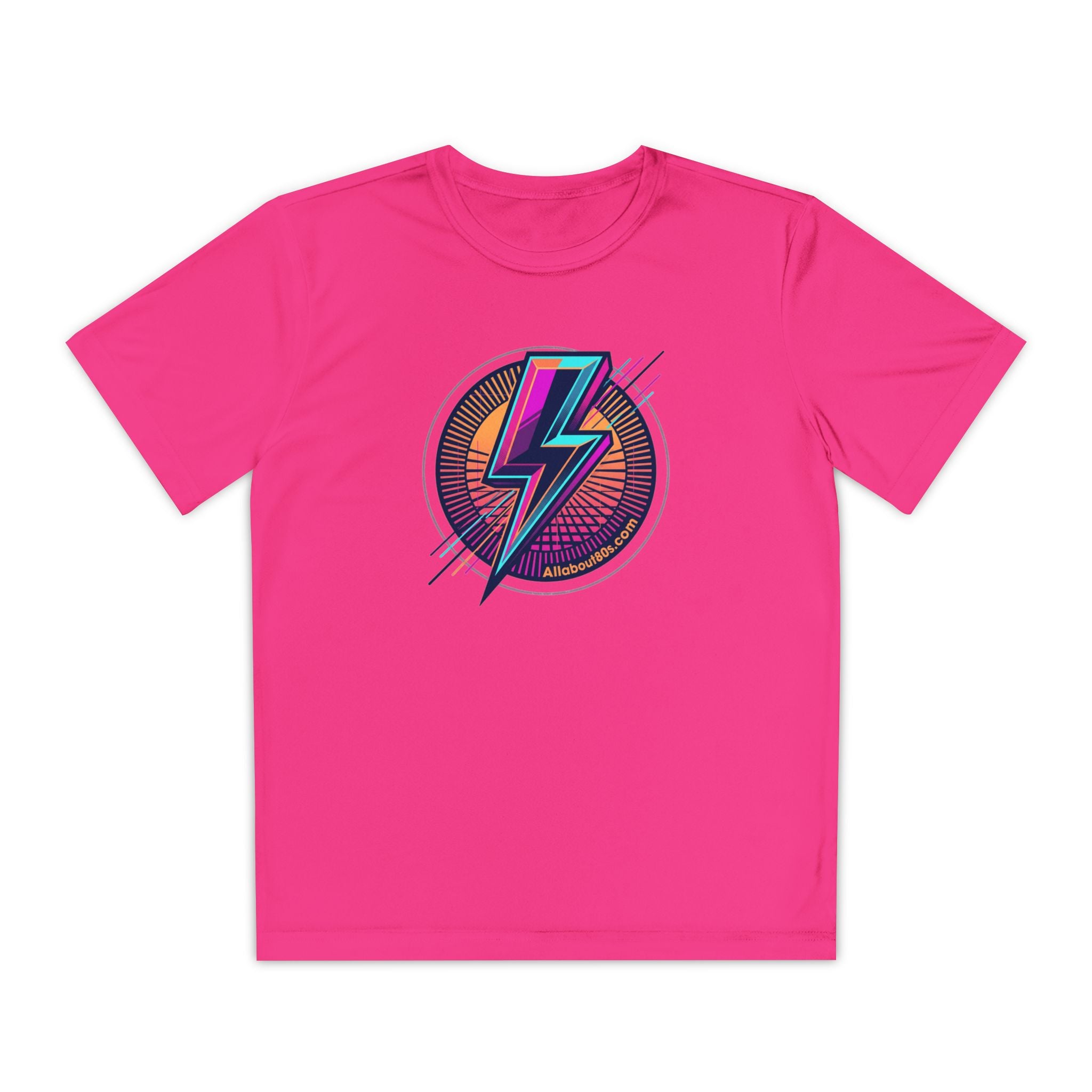 Youth Lightning Bolt Tee – Retro 80s AllAbout80s.com Graphic Shirt