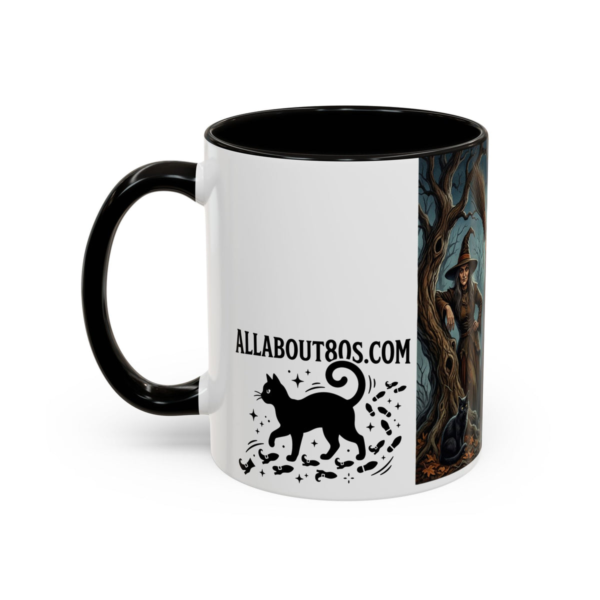 Witches Night Ceramic Mug — Spooky Witch Coven Halloween Coffee Cup (11oz/15oz)