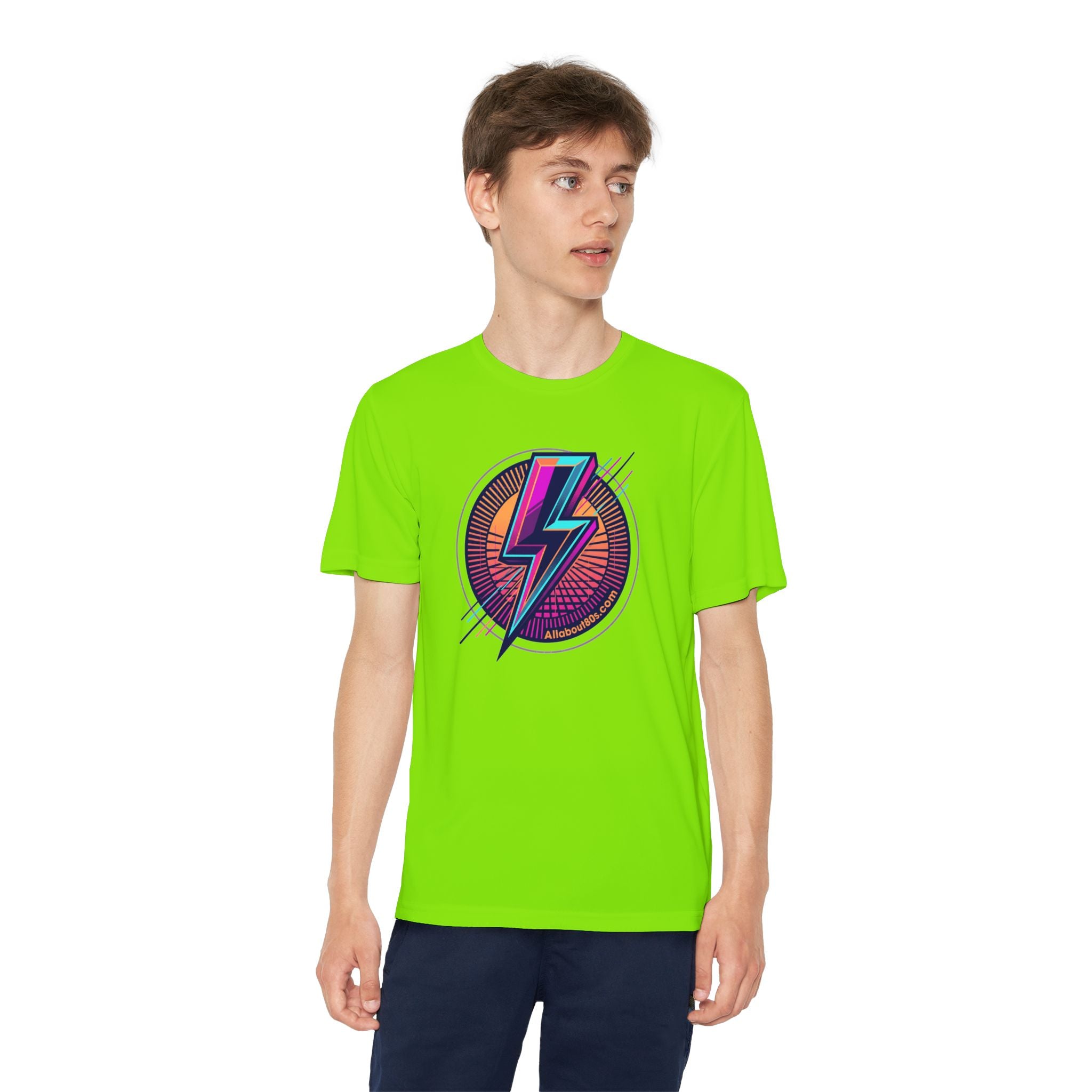 Youth Lightning Bolt Tee – Retro 80s AllAbout80s.com Graphic Shirt