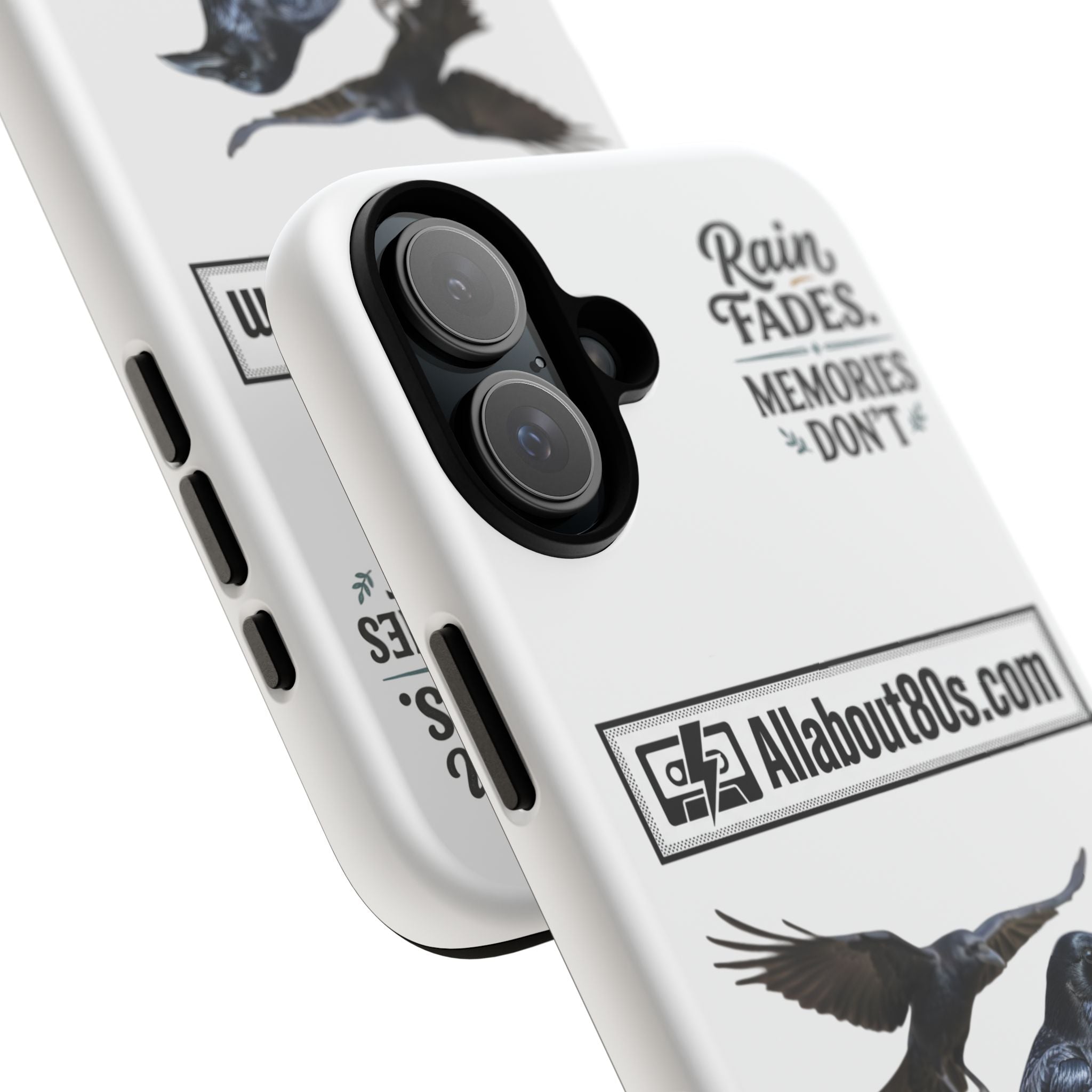 Raven Flight Phone Case — Protective iPhone Case with Black Crow Design