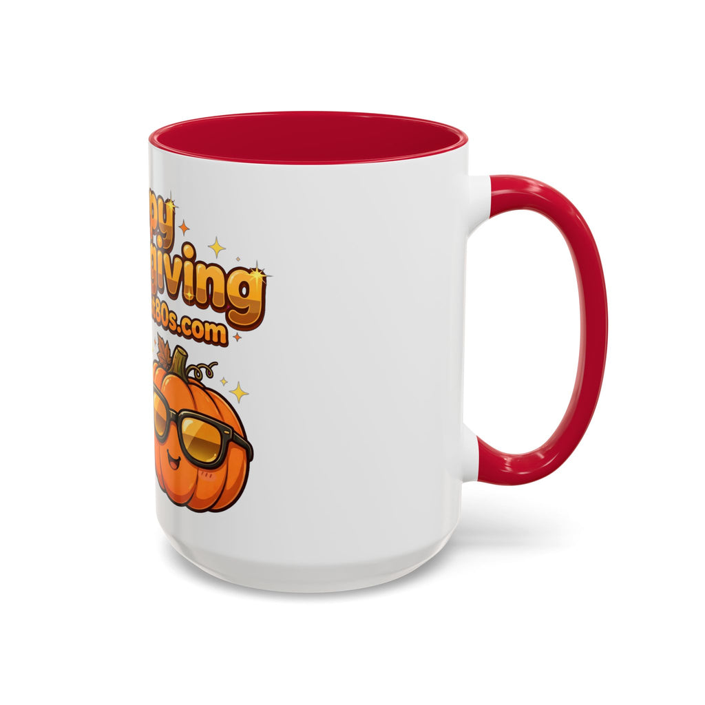 Happy Thanksgiving Pumpkin & Scarecrow Mug – Festive Fall Coffee Cup (11oz, 15oz)