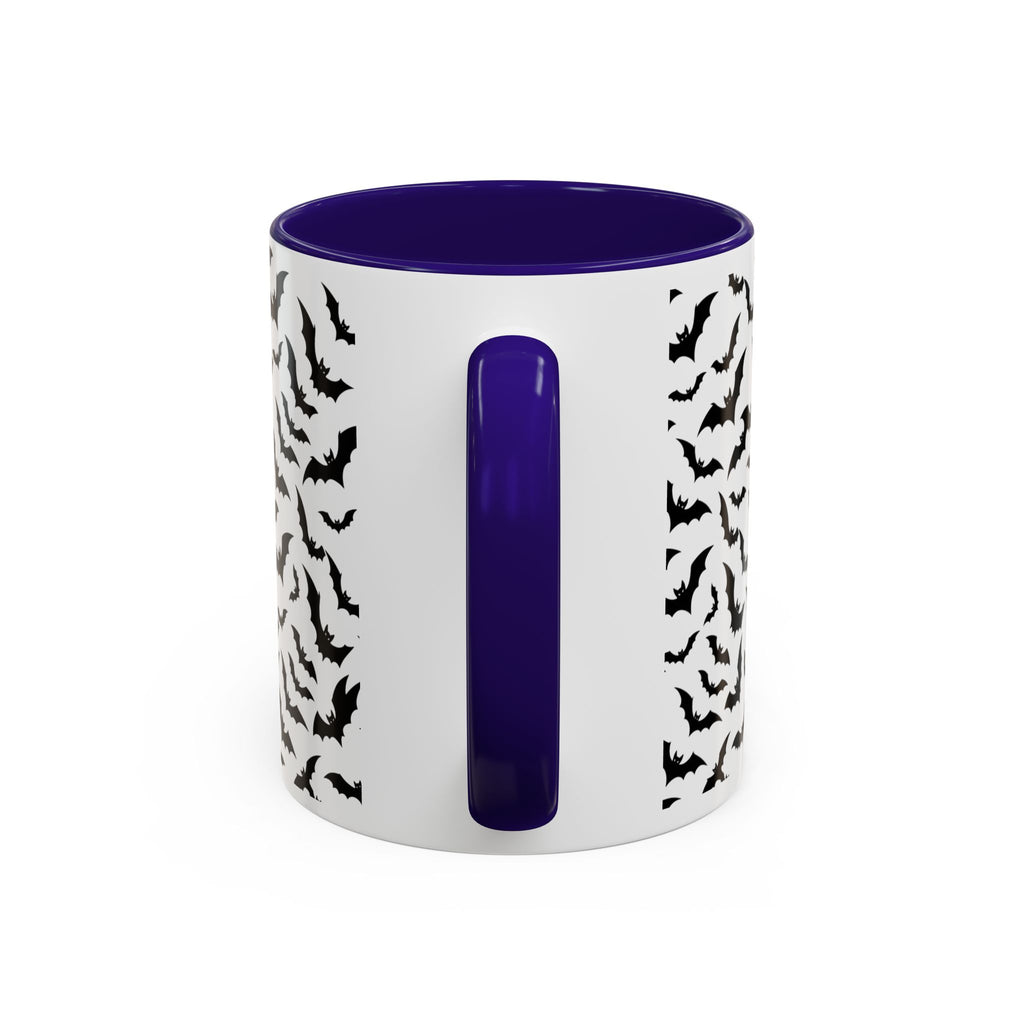 Vampire Dracula Bat Pattern Coffee Mug – Gothic Halloween 11oz/15oz