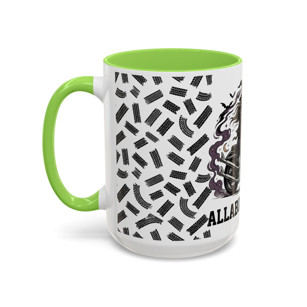 Witch Biker Mug – Motorcycle Witch Coffee Cup (11oz/15oz)