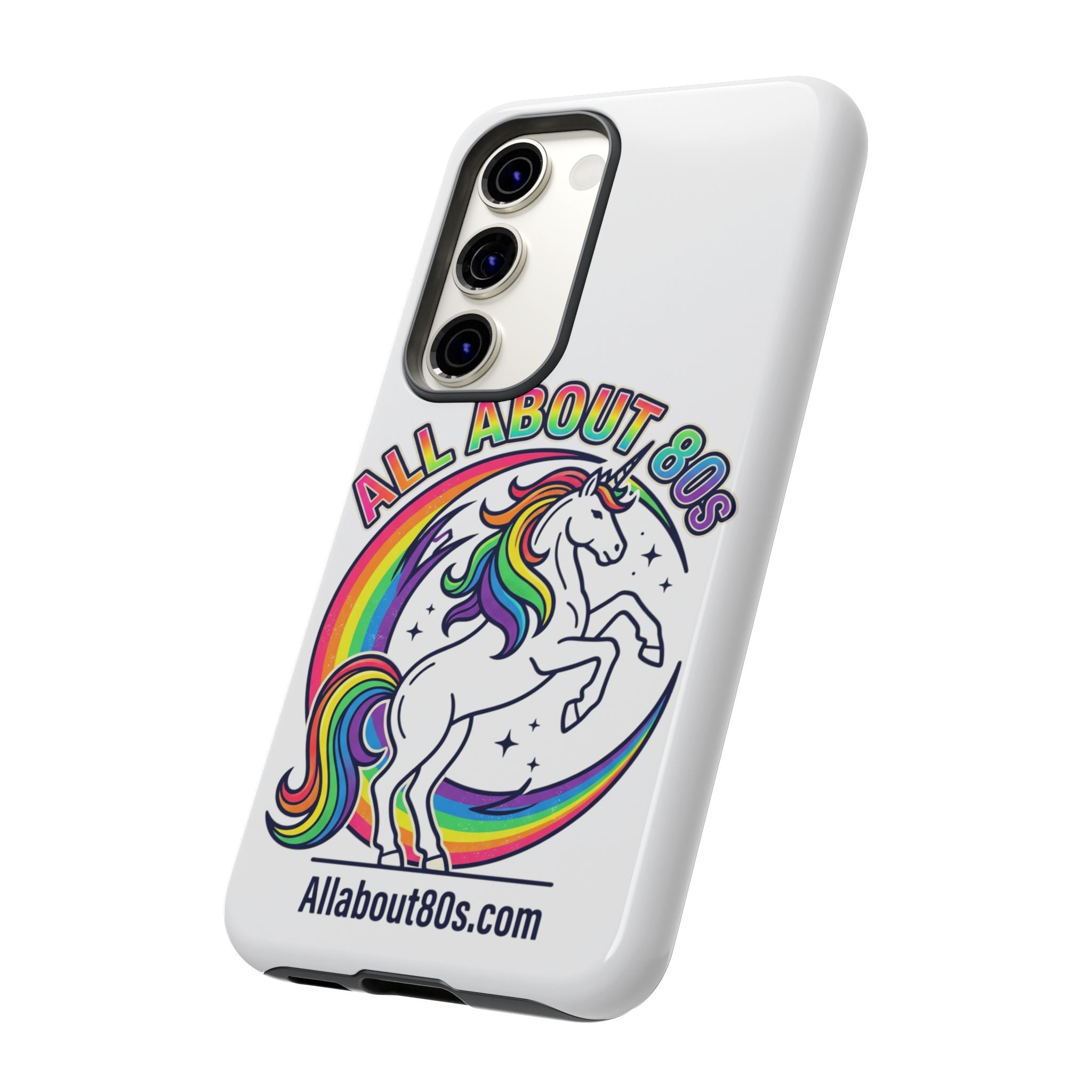 All About 80s Rainbow Unicorn Phone Case