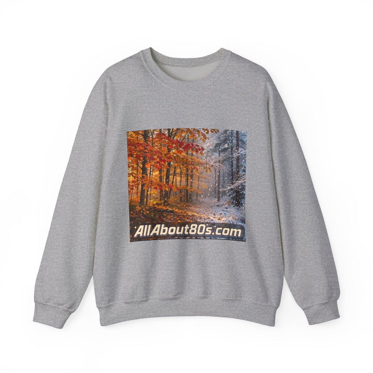 AllAbout80s Autumn Forest Crewneck Sweatshirt