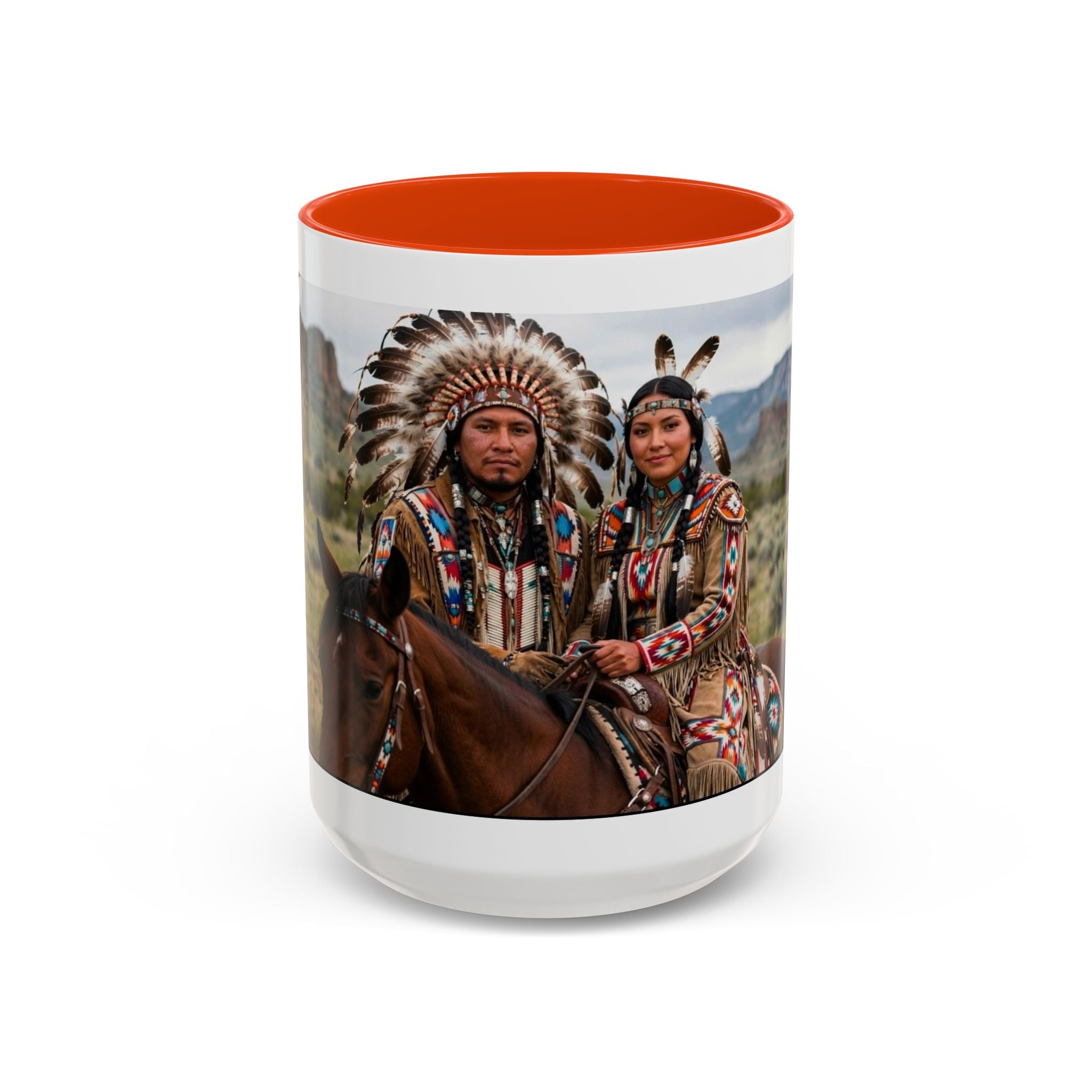 Native American Couple Photo Coffee Mug (11oz/15oz)