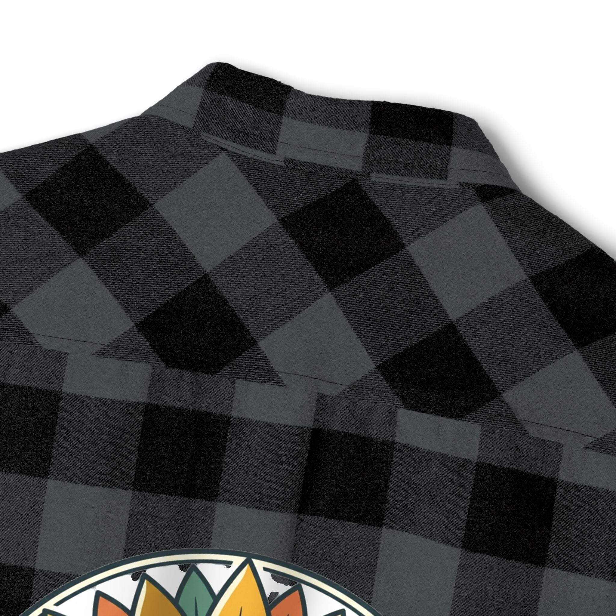 Black & White Buffalo Plaid Flannel Shirt