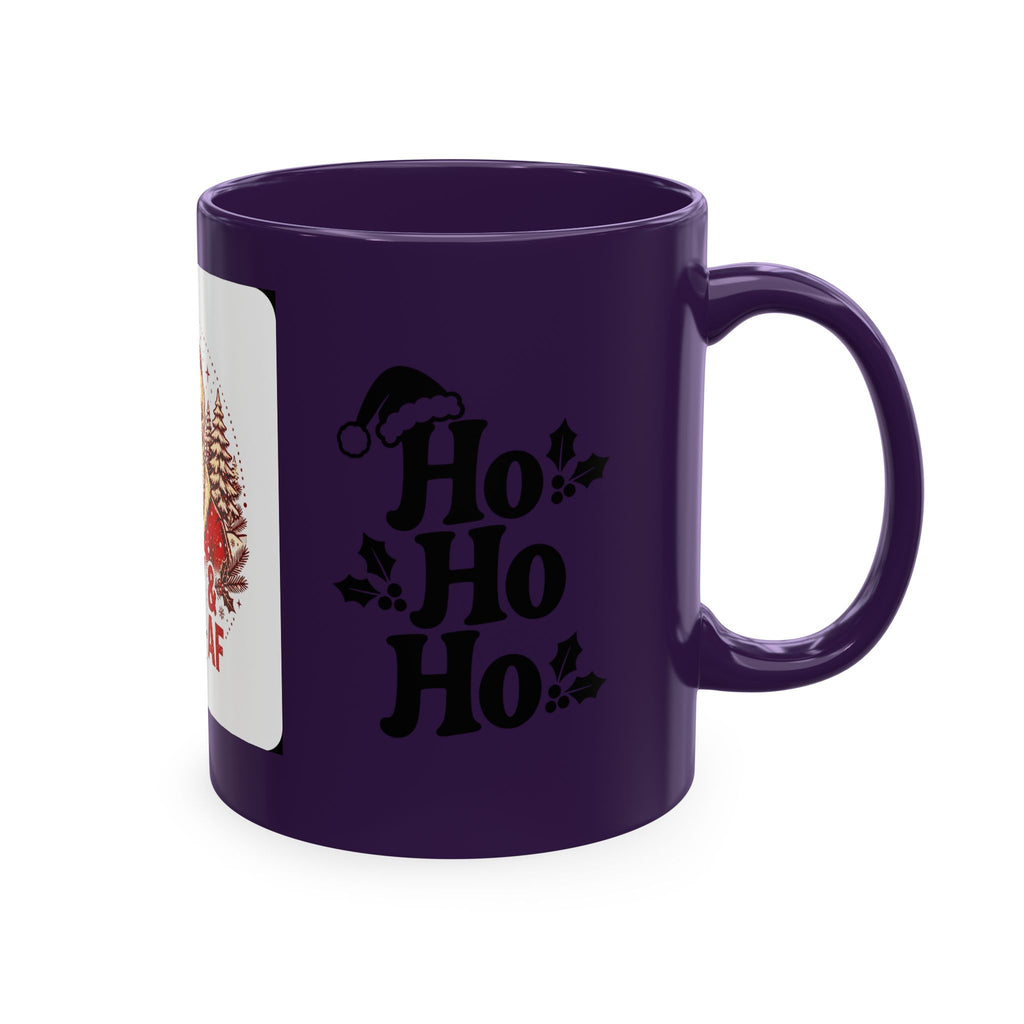 Merry & Bright AF Christmas Santa Ceramic Mug