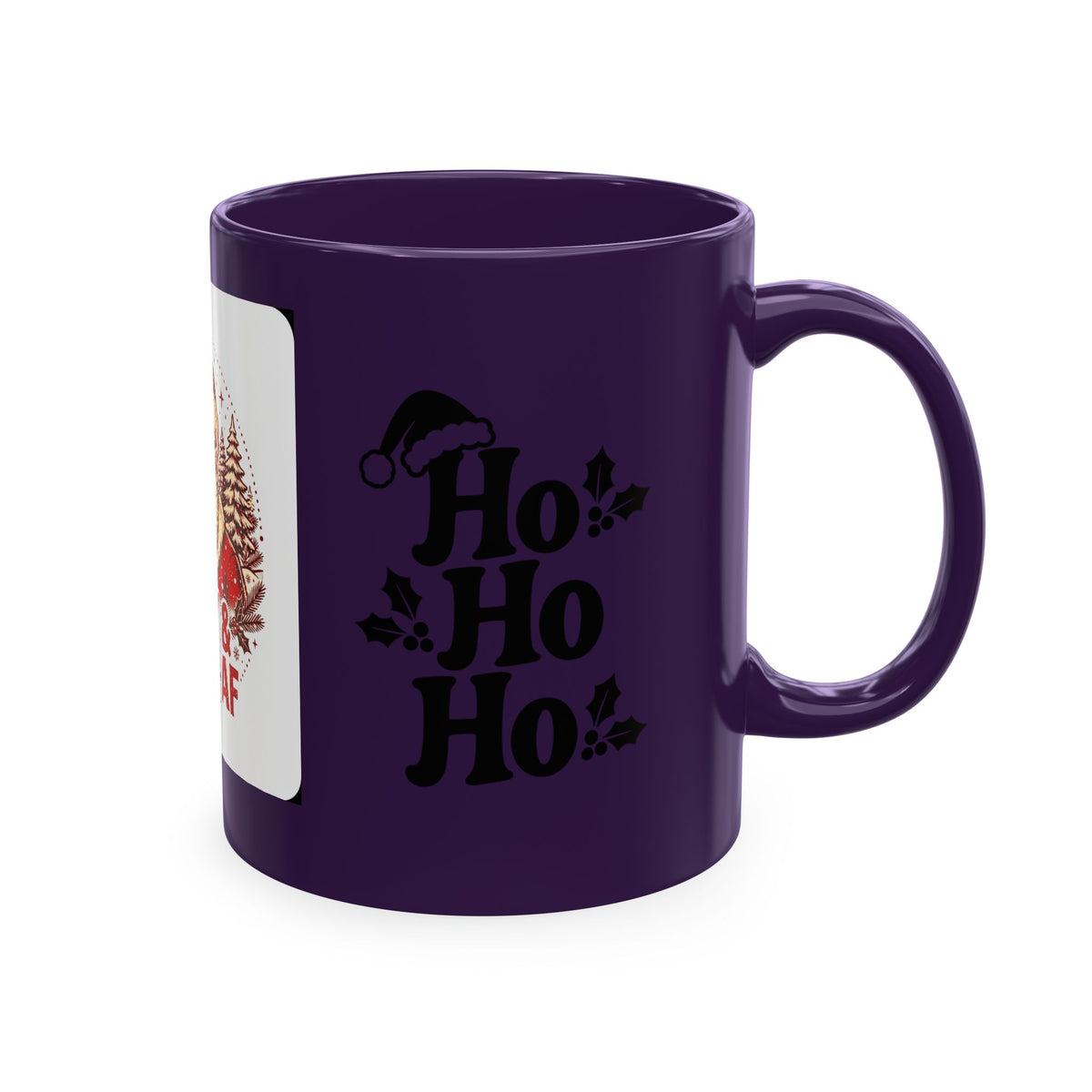 Merry & Bright AF Christmas Santa Ceramic Mug