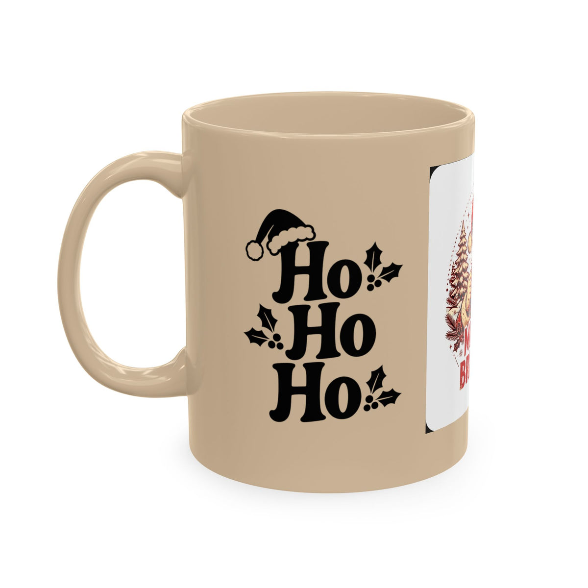Merry & Bright AF Christmas Santa Ceramic Mug