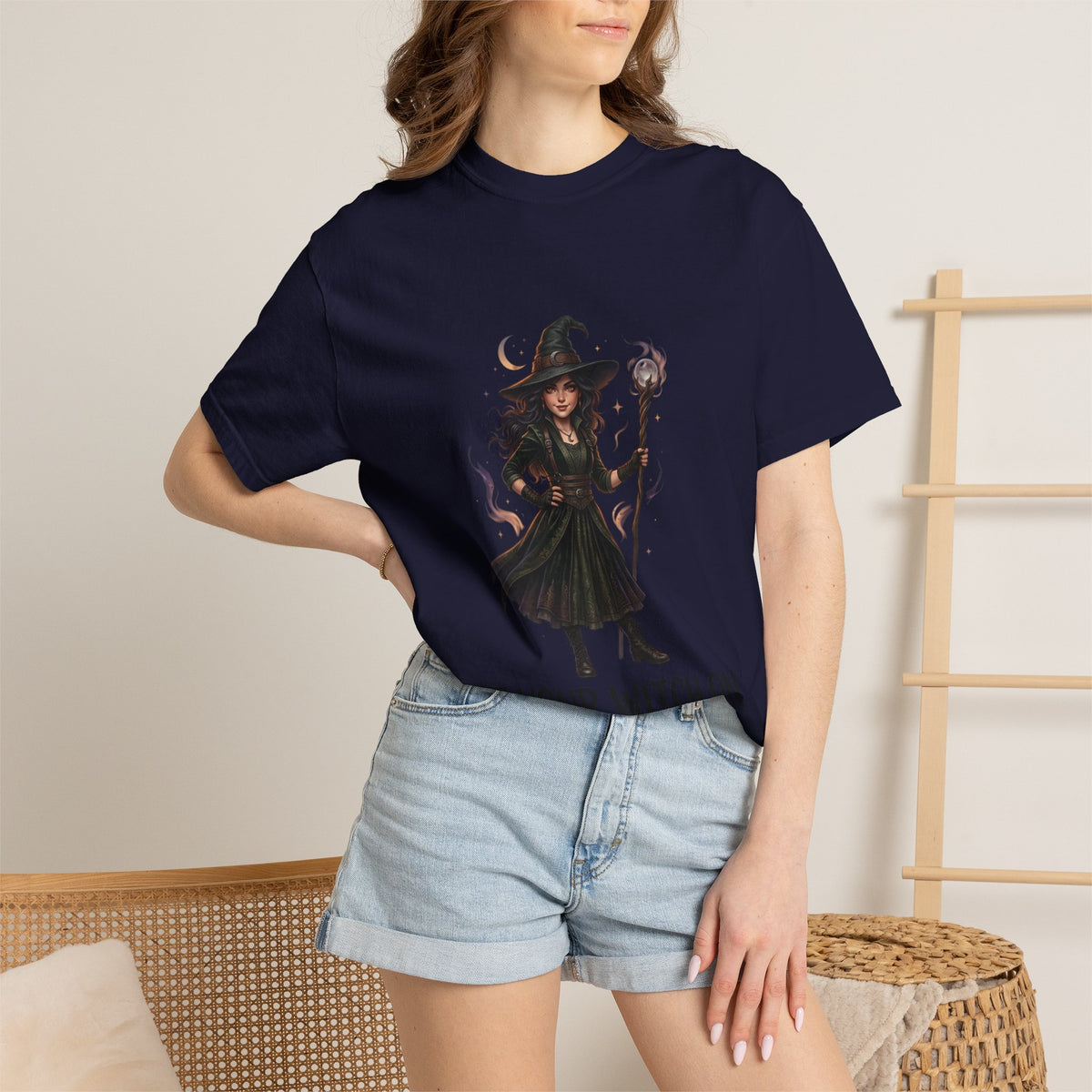 Witch Graphic T-Shirt — "Get Your Witch On" Halloween Tee