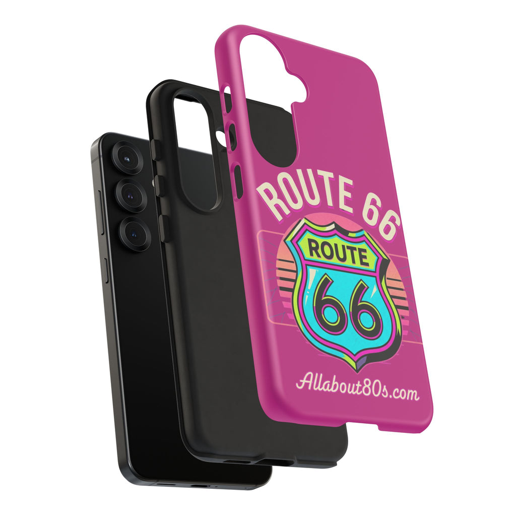 Route 66 Phone Case — Retro Neon Road Trip iPhone Cover