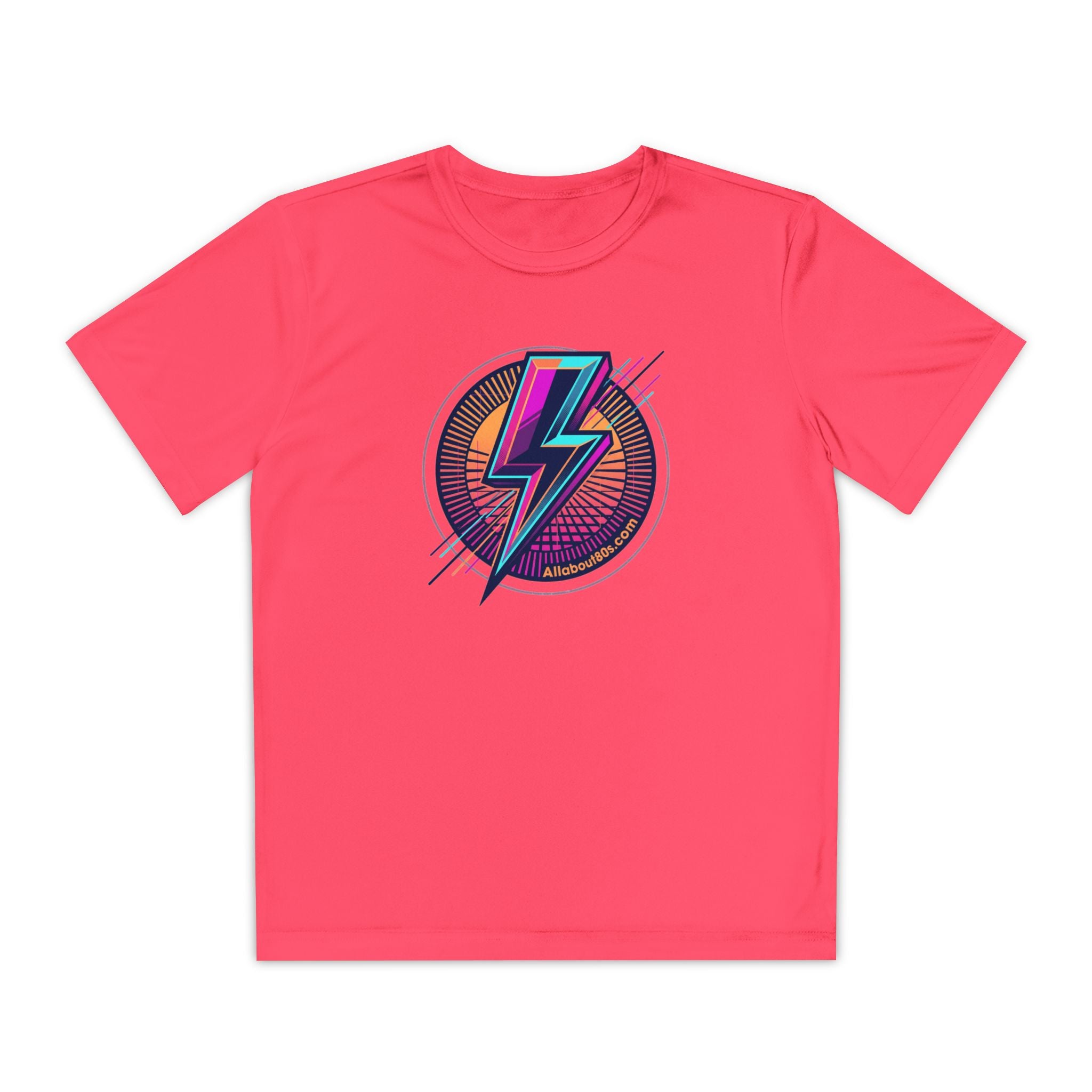 Youth Lightning Bolt Tee – Retro 80s AllAbout80s.com Graphic Shirt