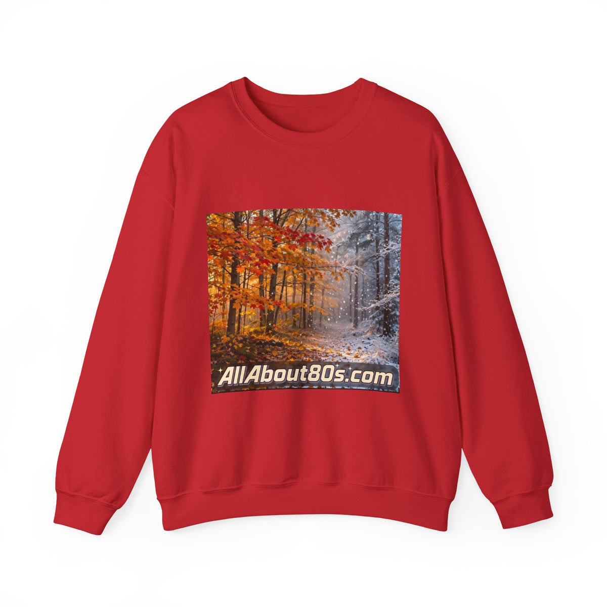 AllAbout80s Autumn Forest Crewneck Sweatshirt