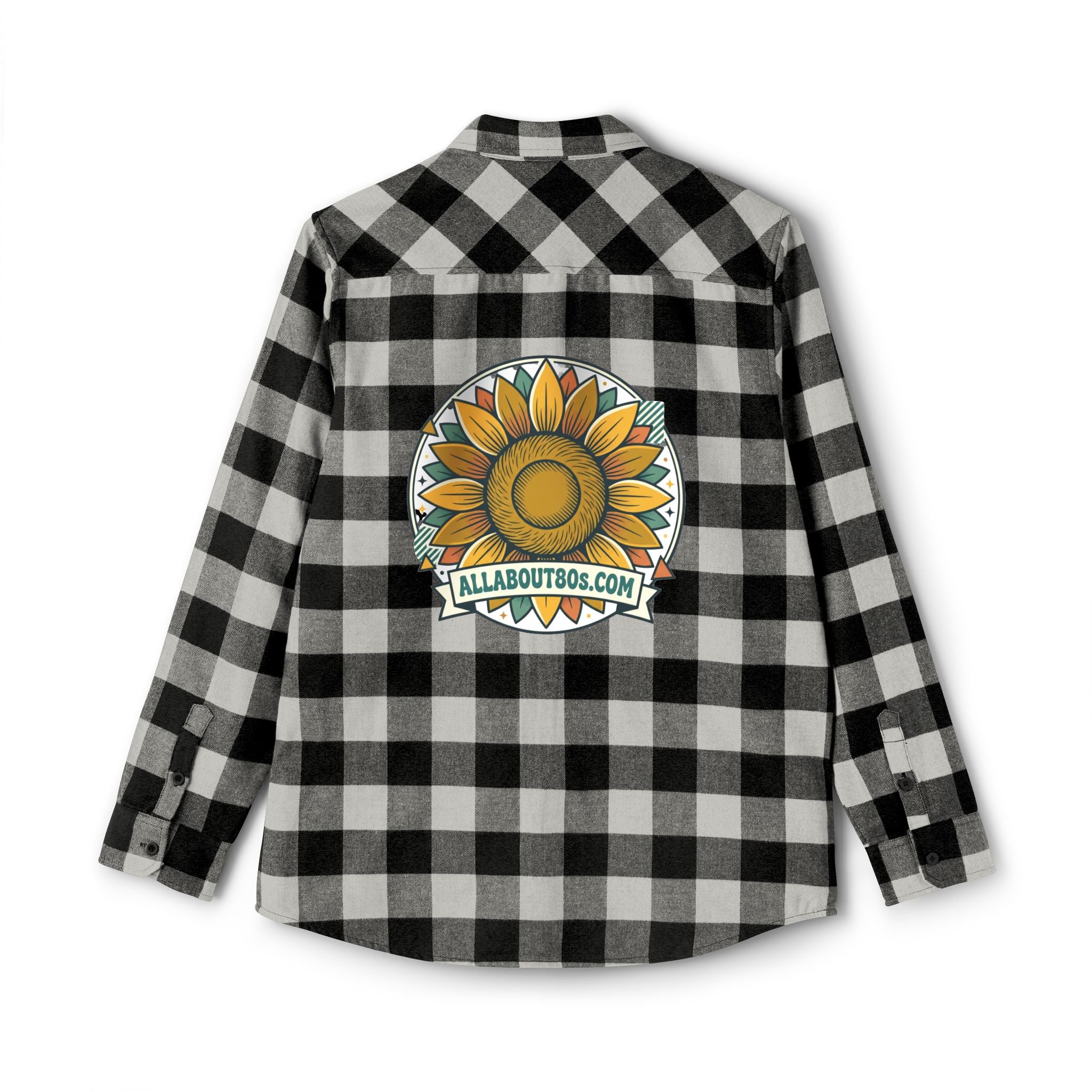 Black & White Buffalo Plaid Flannel Shirt
