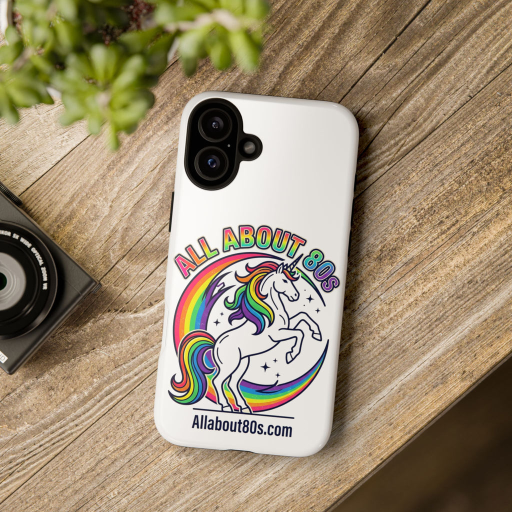 All About 80s Rainbow Unicorn Phone Case