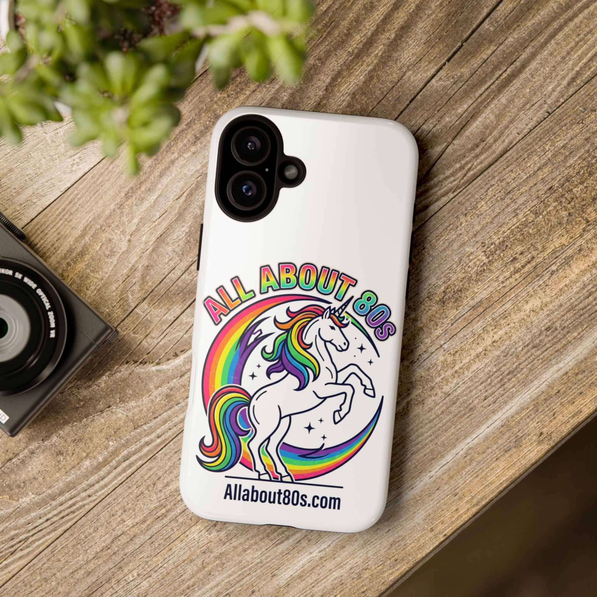 All About 80s Rainbow Unicorn Phone Case