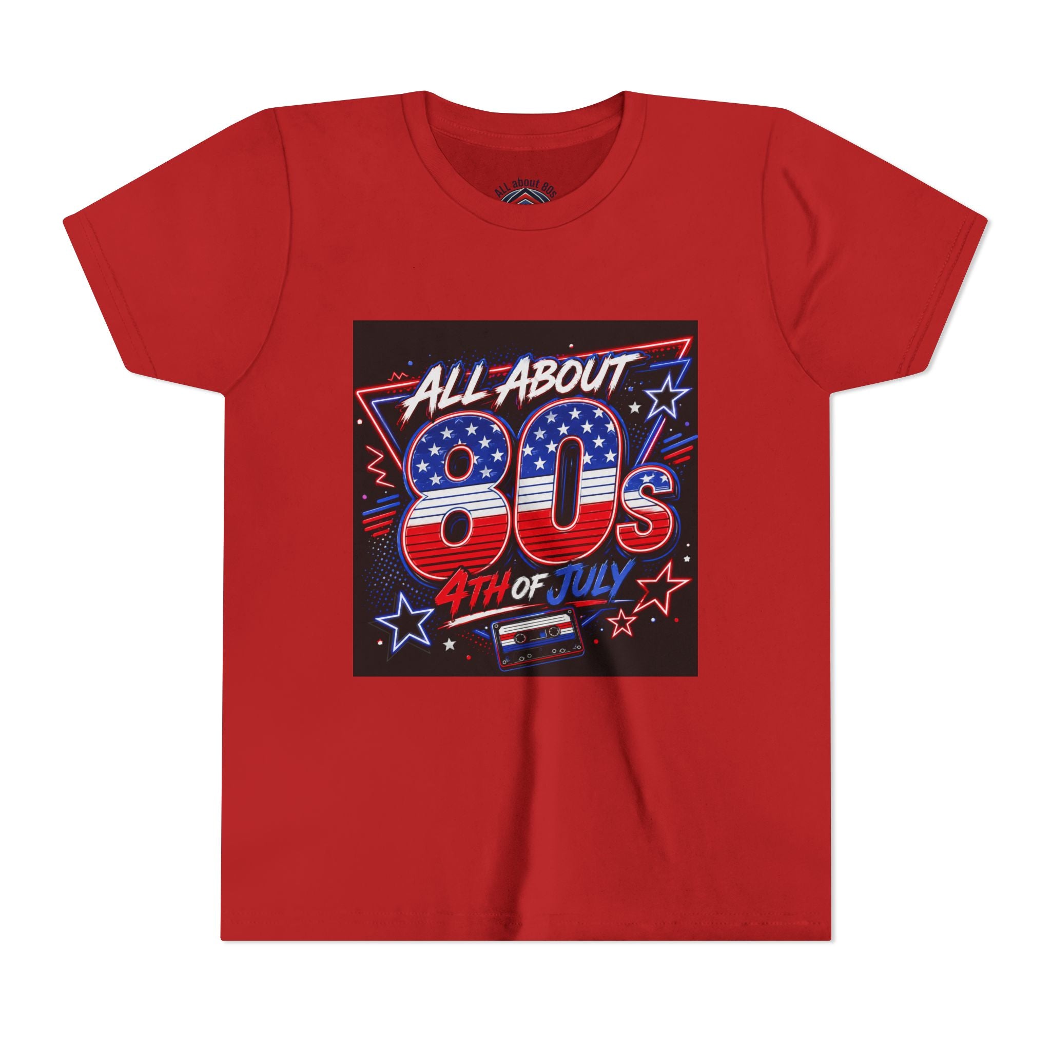 All About 80s 4th of July Youth Tee