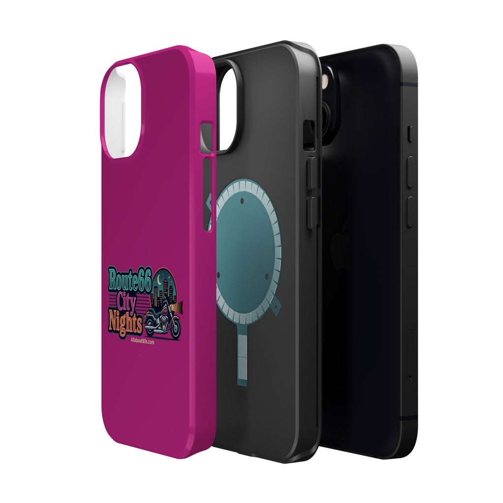 Phone Case — 'Route 66 City Nights' Magnetic Impact-Resistant Case