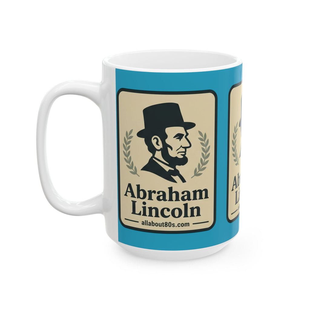 Lincoln Portrait Ceramic Mug – Vintage Abe Lincoln Coffee Cup (11oz, 15oz)