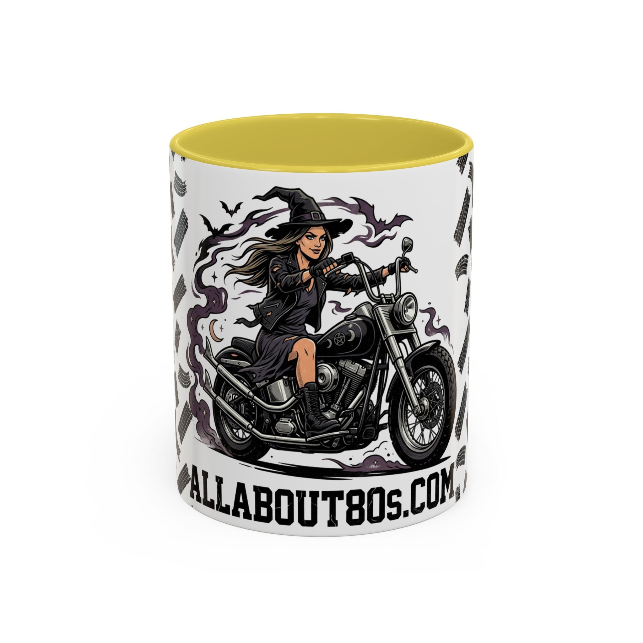 Witch Biker Mug – Motorcycle Witch Coffee Cup (11oz/15oz)