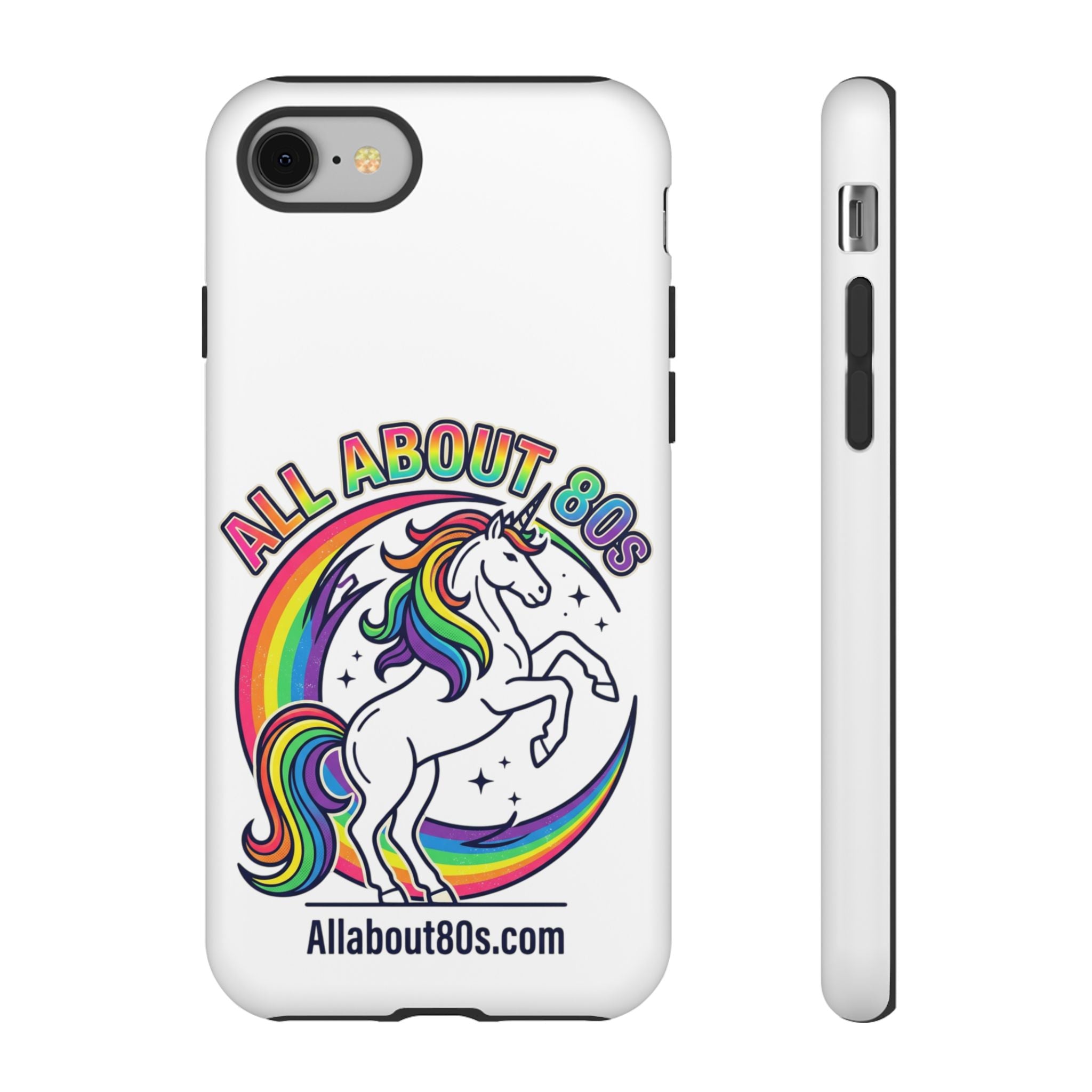 All About 80s Rainbow Unicorn Phone Case