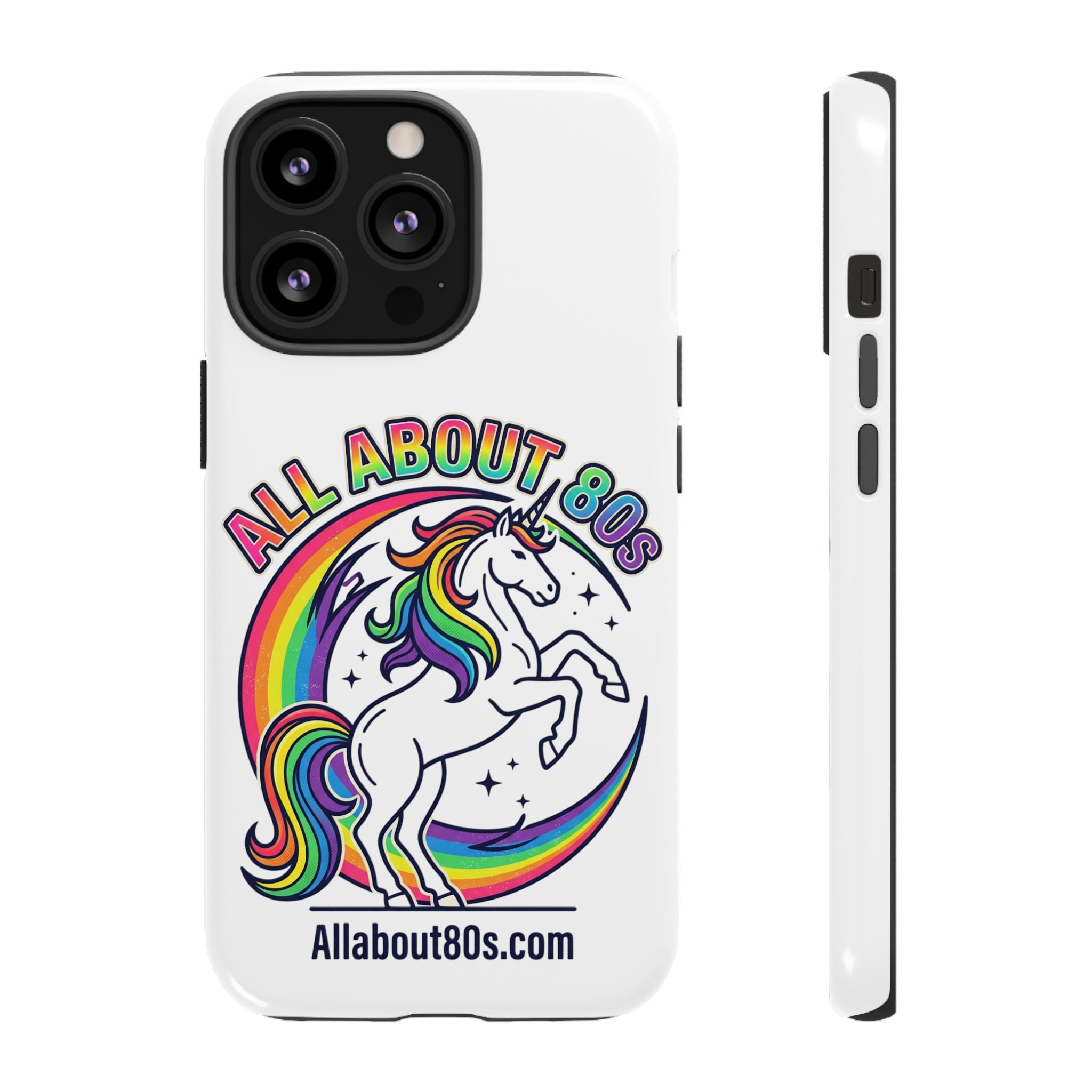 All About 80s Rainbow Unicorn Phone Case