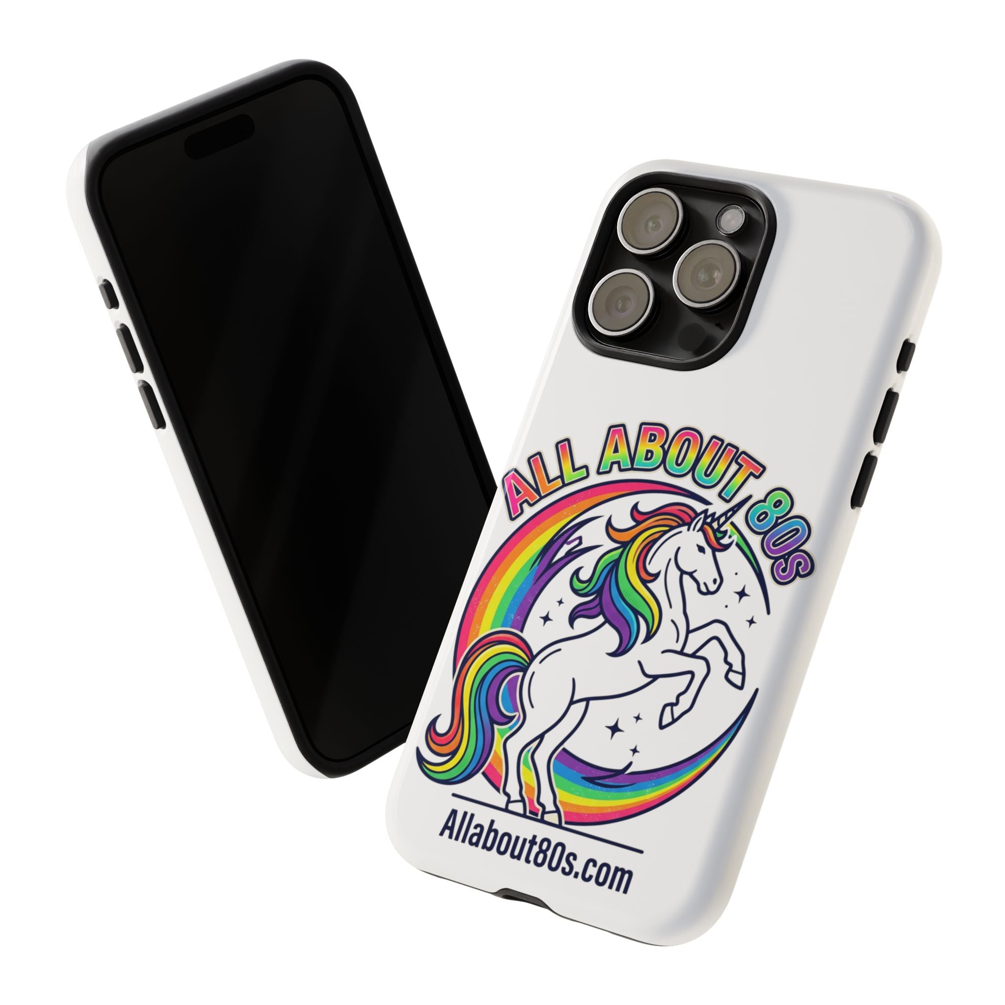 All About 80s Rainbow Unicorn Phone Case