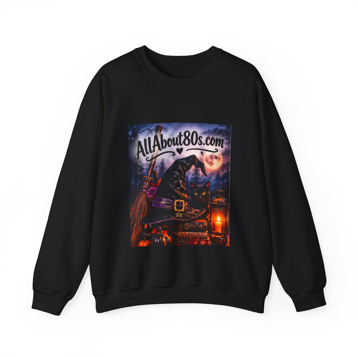 80s Witch Retro Sweatshirt — AllAbout80s.com Halloween Crewneck