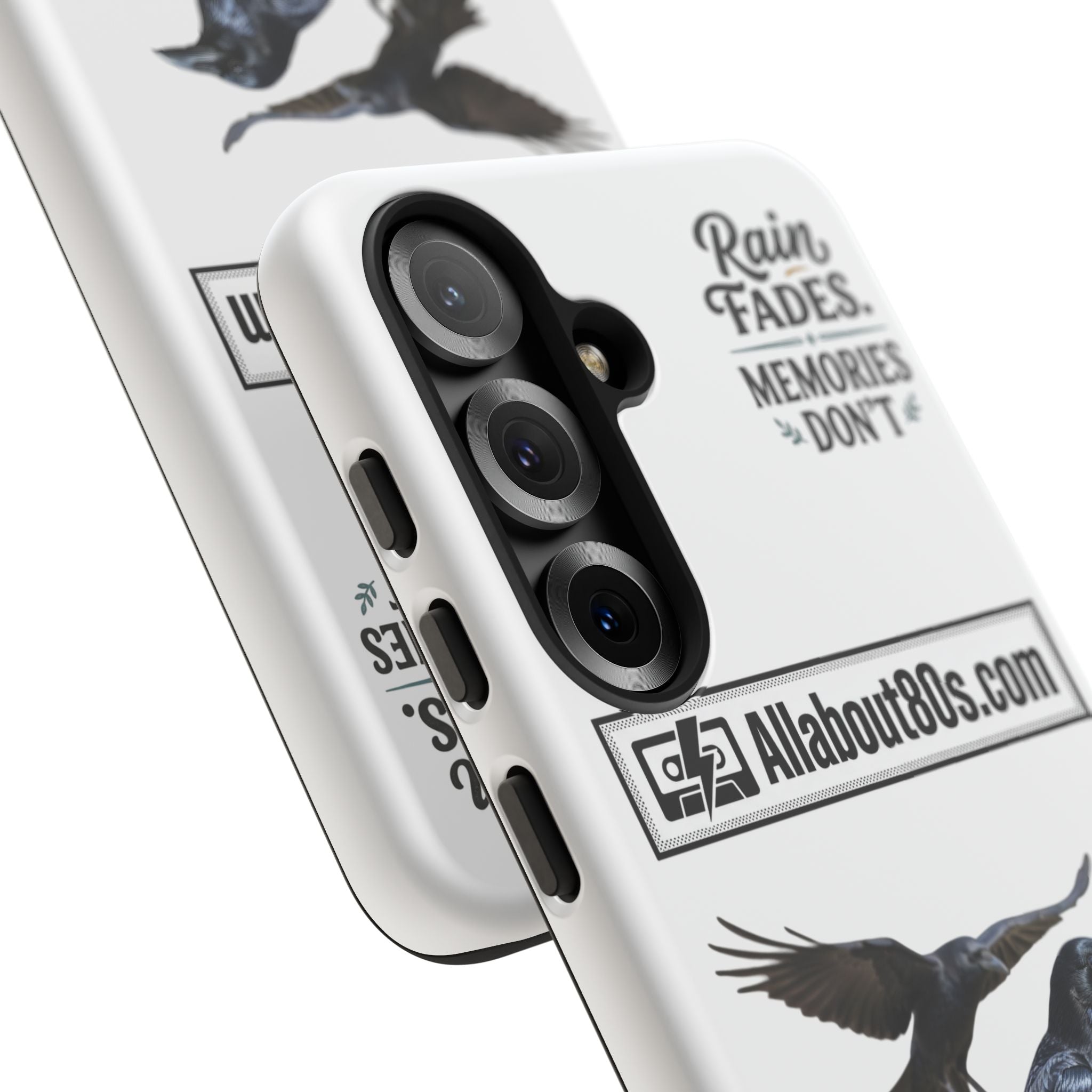 Raven Flight Phone Case — Protective iPhone Case with Black Crow Design