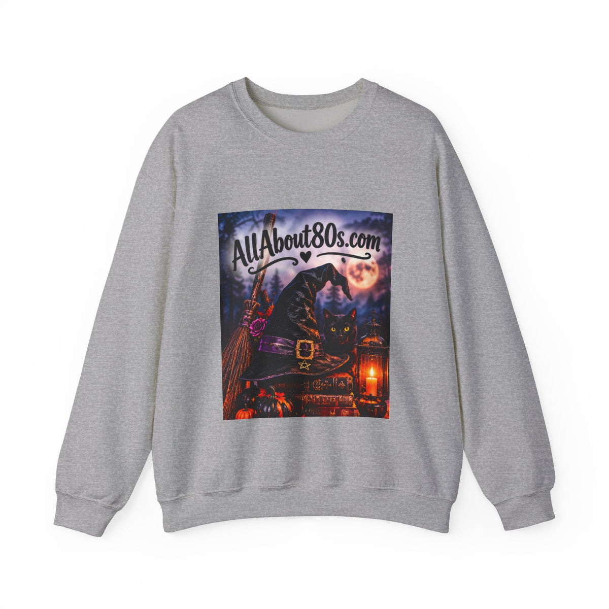 80s Witch Retro Sweatshirt — AllAbout80s.com Halloween Crewneck