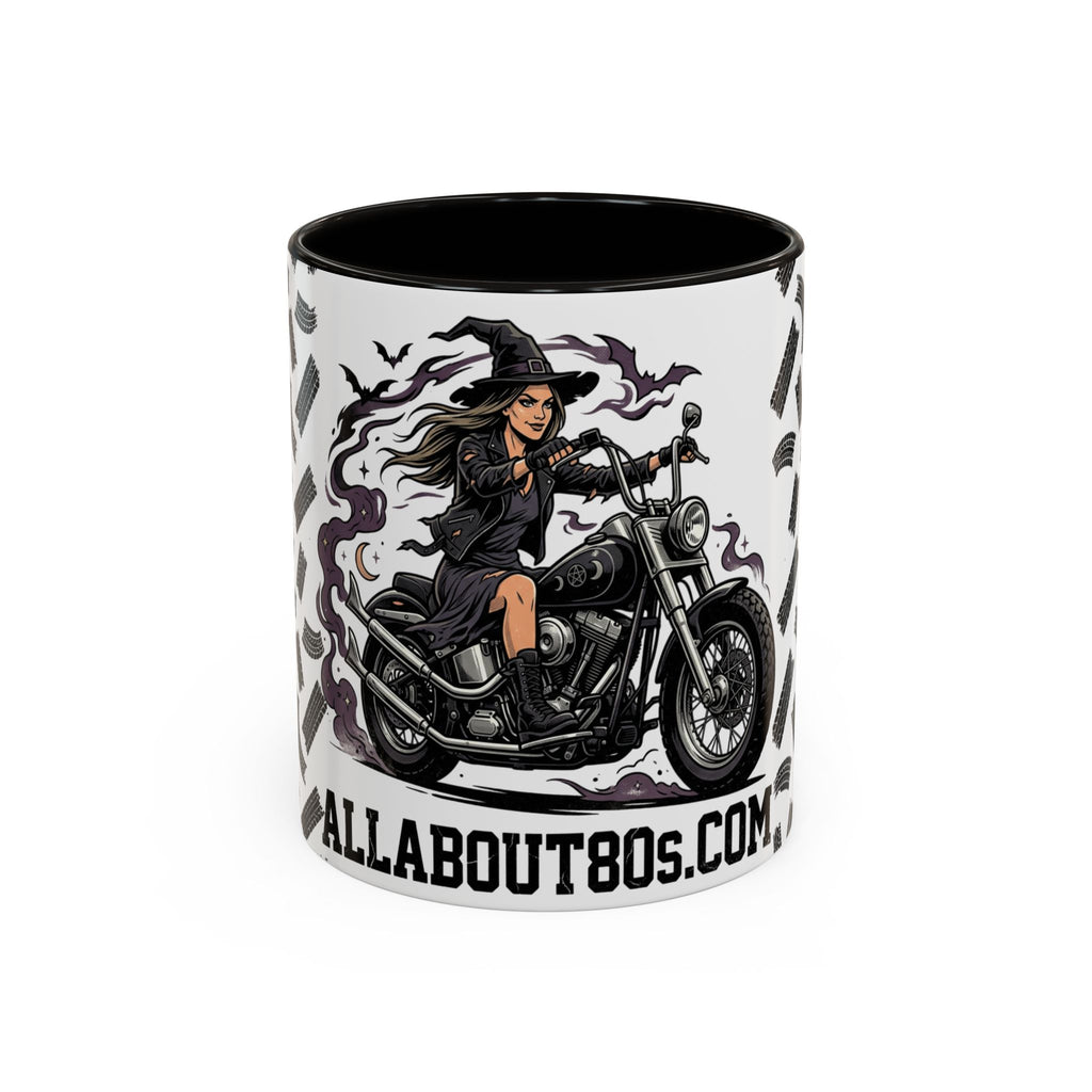 Witch Biker Mug – Motorcycle Witch Coffee Cup (11oz/15oz)