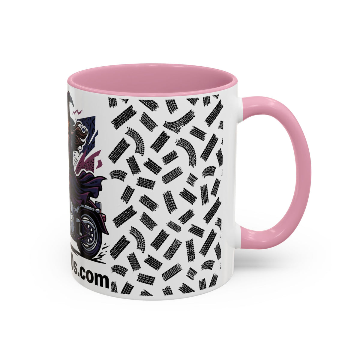 Witch Rider Coffee Mug — Halloween Motorcycle Witch 11oz/15oz