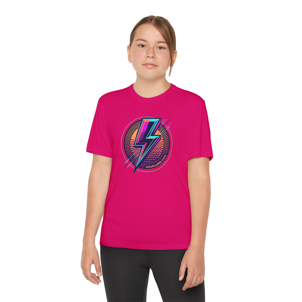 Youth Lightning Bolt Tee – Retro 80s AllAbout80s.com Graphic Shirt