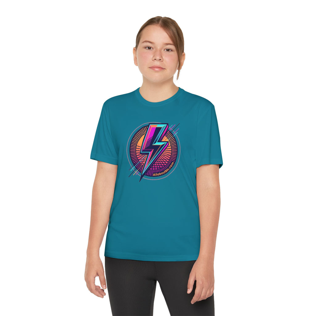 Youth Lightning Bolt Tee – Retro 80s AllAbout80s.com Graphic Shirt
