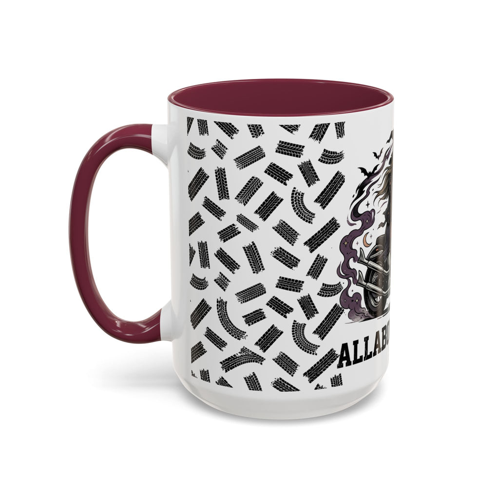 Witch Biker Mug – Motorcycle Witch Coffee Cup (11oz/15oz)