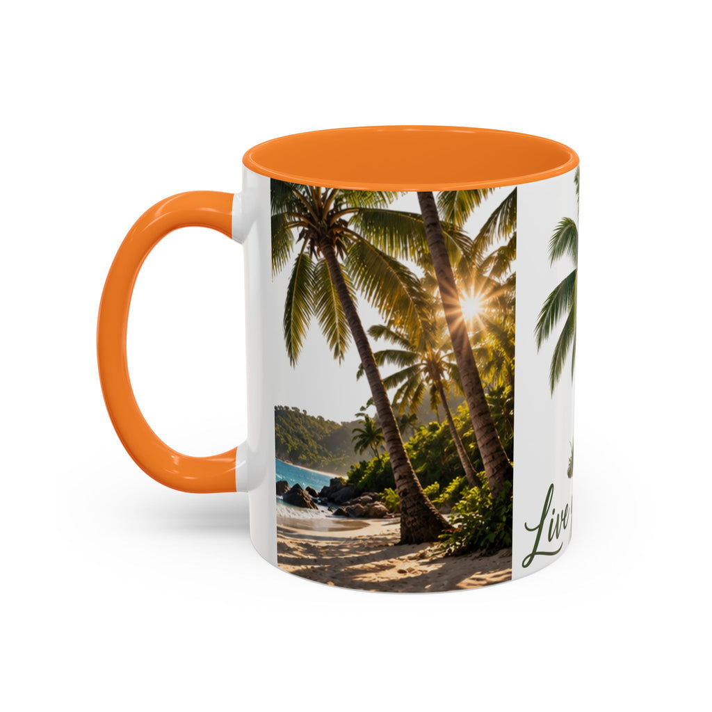 Live Your Dreams Palm Tree Mug