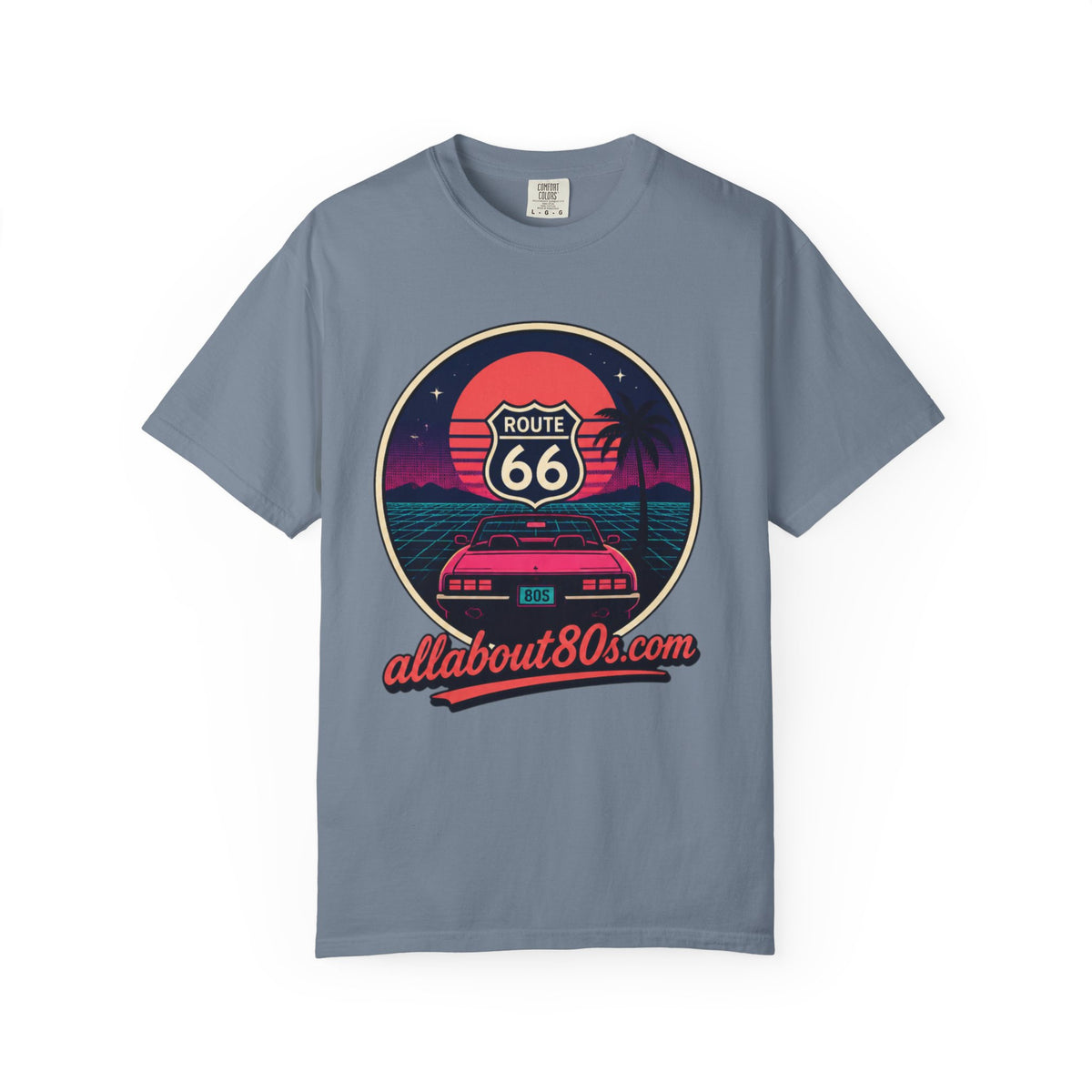 Route 66 80s Retro T-Shirt — AllAbout80s.com Vintage Sunset Tee