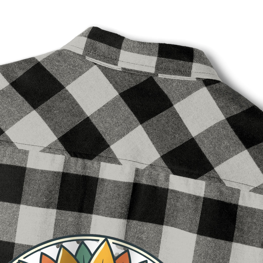 Black & White Buffalo Plaid Flannel Shirt