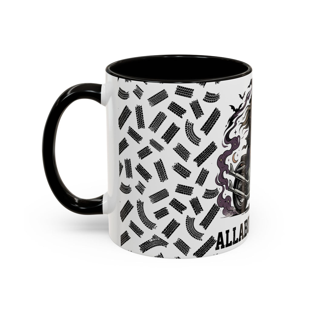 Witch Biker Mug – Motorcycle Witch Coffee Cup (11oz/15oz)
