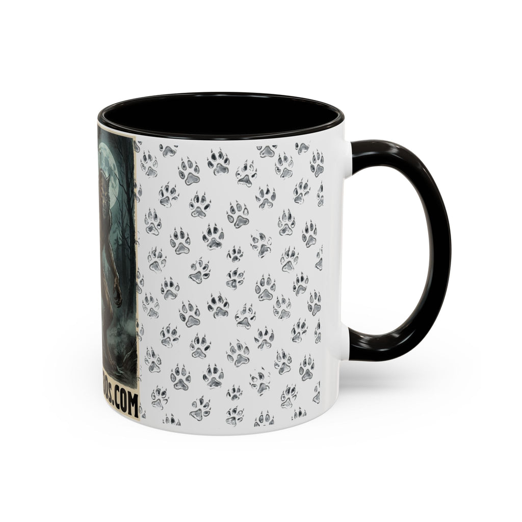 Werewolf Pawprint Mug — Gothic Moonlit Monster Coffee Cup (11oz & 15oz)