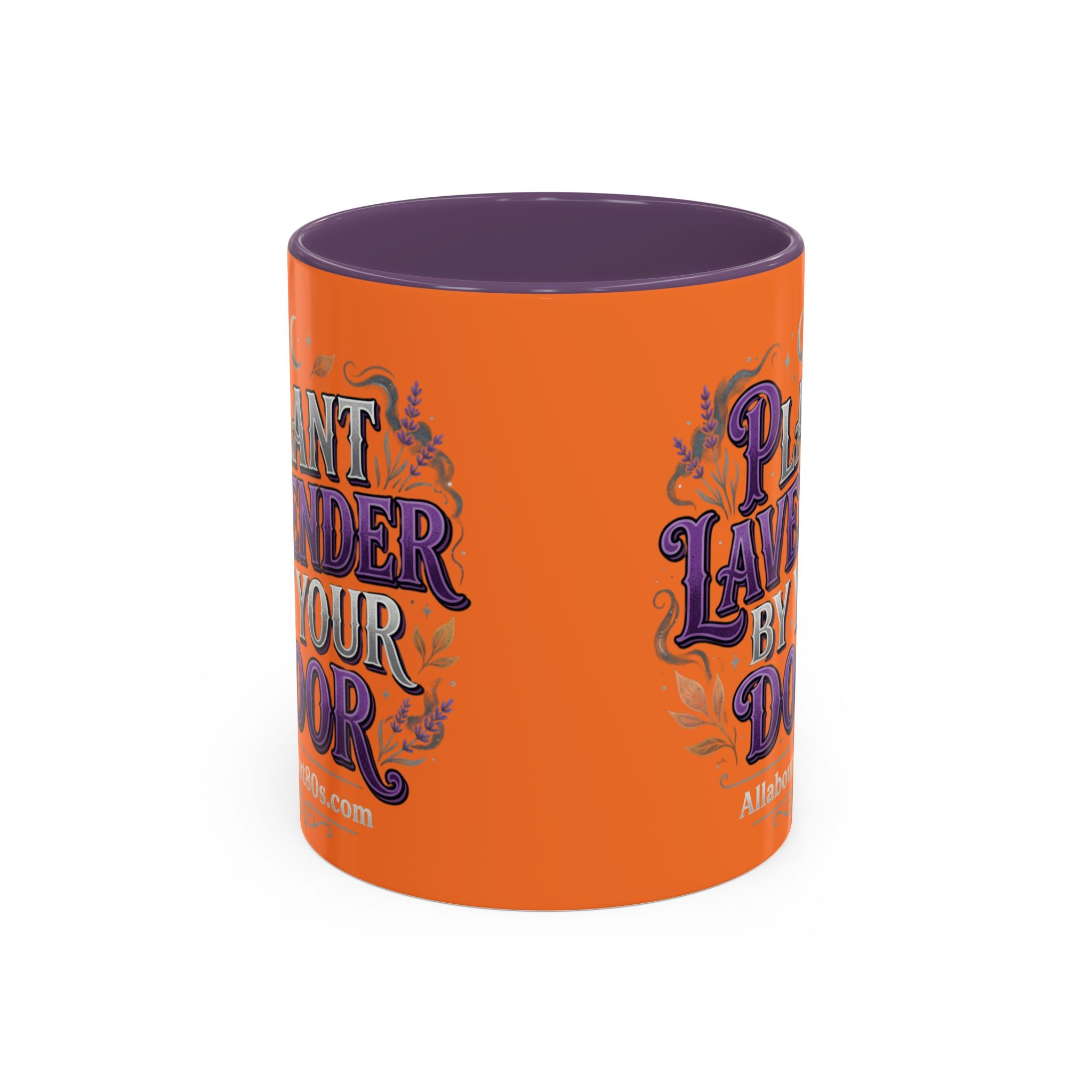 Plant Lavender By Your Door Orange Accent Coffee Mug – 11/15oz