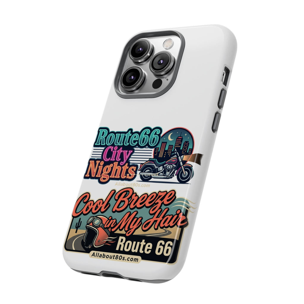Phone Case — Route 66 City Nights Motorcycle Design