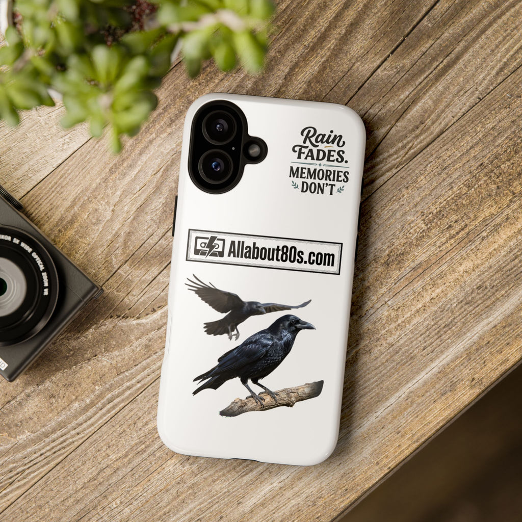 Raven Flight Phone Case — Protective iPhone Case with Black Crow Design