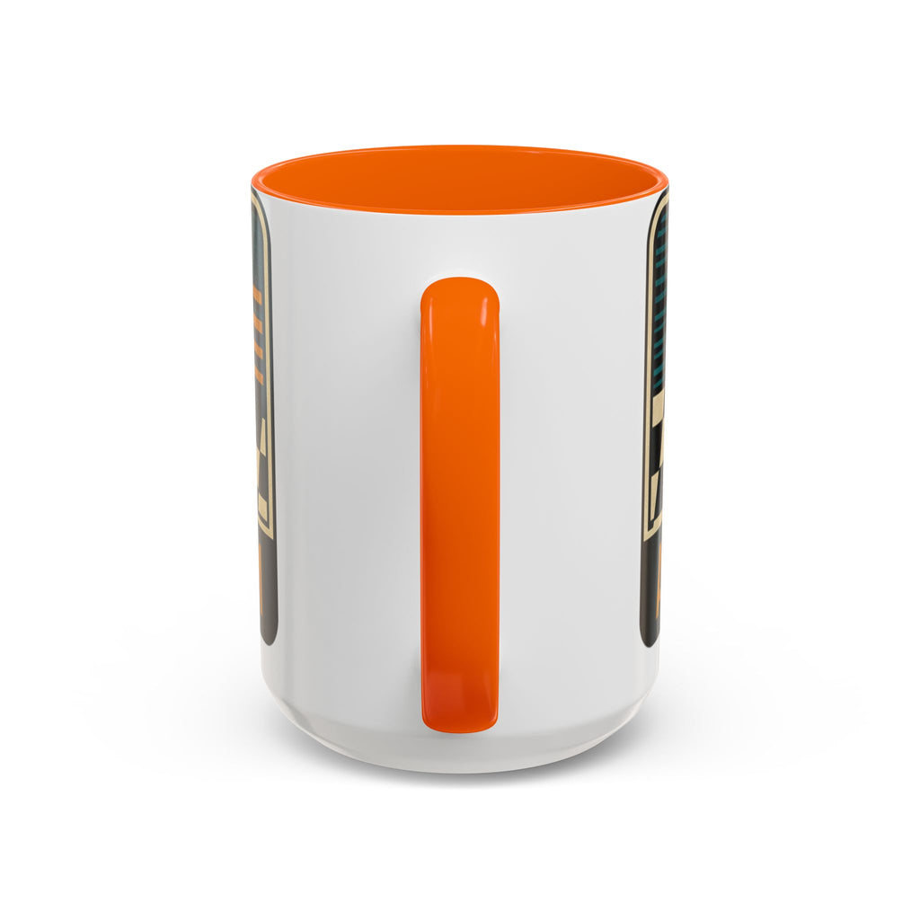 Route 66 Retro Checkerboard Coffee Mug — Vintage Road Trip 11/15oz Accent Mug
